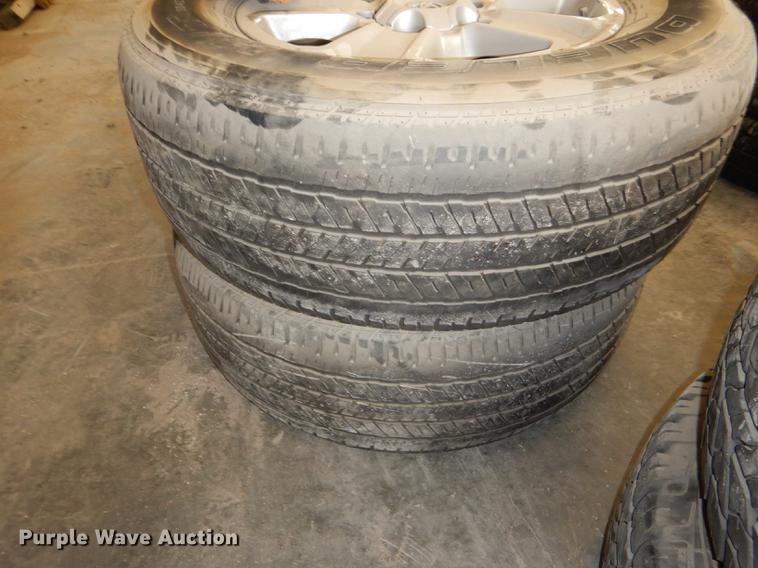 image for item FQ9803 (4) Bridgestone 275/65R18 tires and wheels