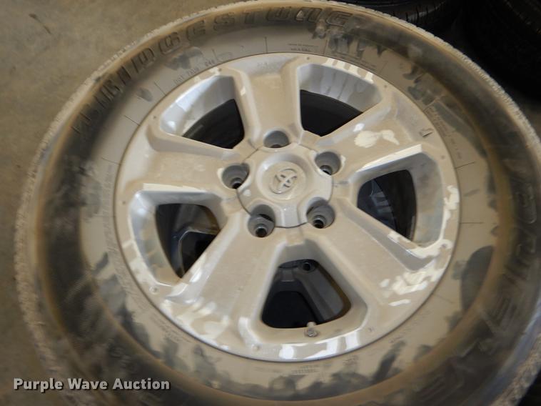 image for item FQ9803 (4) Bridgestone 275/65R18 tires and wheels