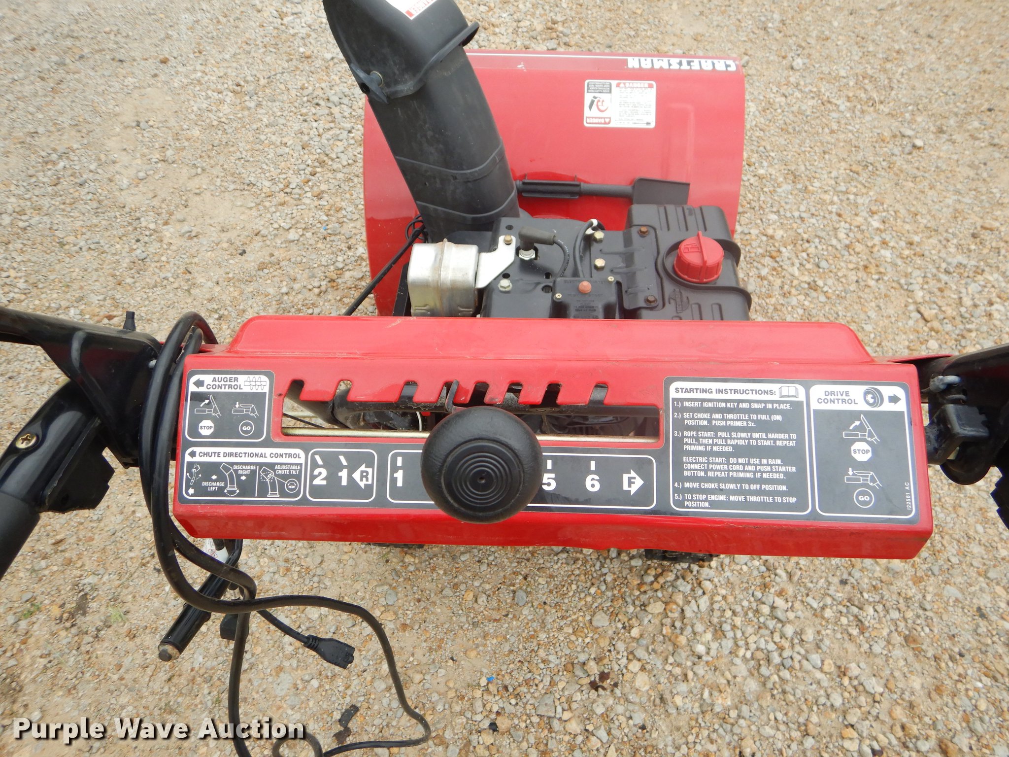 Craftsman 31AS6HEG799 snow blower in Iola, KS Item ED9275 sold