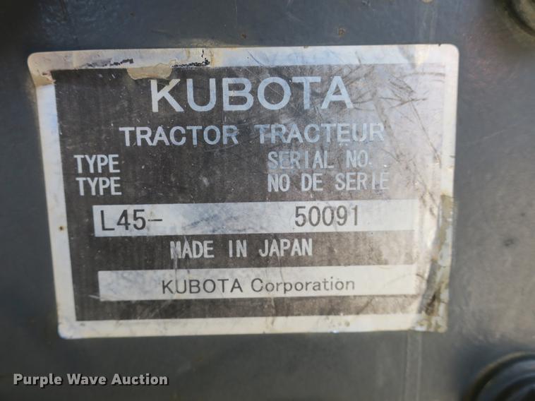 image for item DB8767 2012 Kubota L45 backhoe
