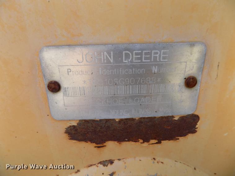 image for item DB9663 2002 John Deere 310SG backhoe