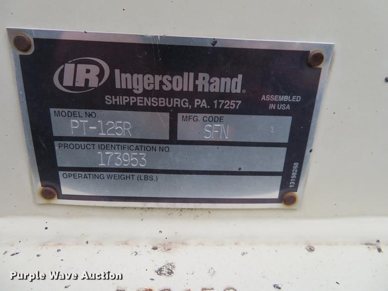 image for item DD7040 2003 Ingersoll Rand PT-125R pneumatic roller