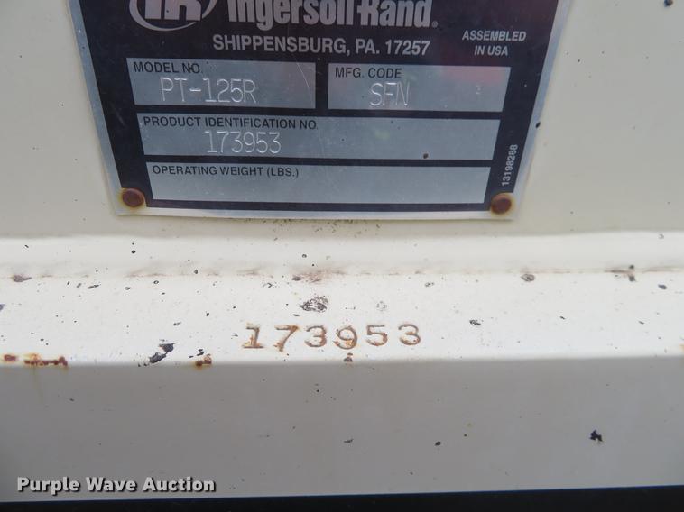 image for item DD7040 2003 Ingersoll Rand PT-125R pneumatic roller