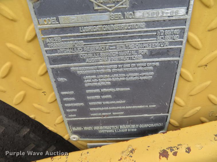 image for item DD7043 1989 Blaw Knox PF150 paver