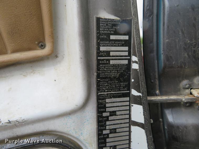 image for item DD7046 1978 GMC Brigadier pump truck