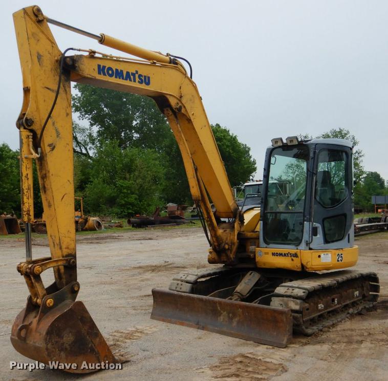 image for item DE3953 2008 Komatsu PC78MR-6 mini excavator