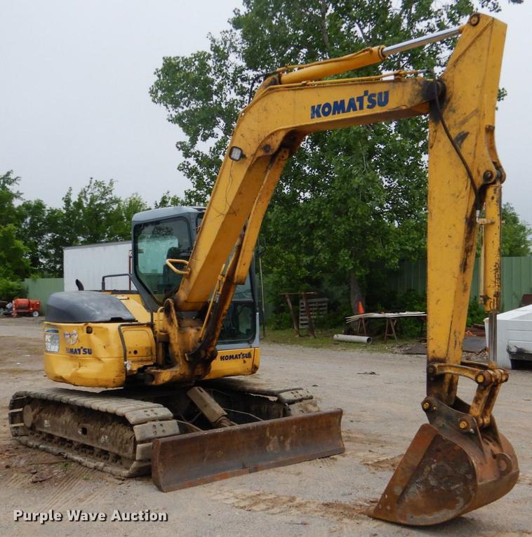 image for item DE3953 2008 Komatsu PC78MR-6 mini excavator