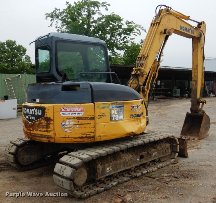 image for item DE3953 2008 Komatsu PC78MR-6 mini excavator