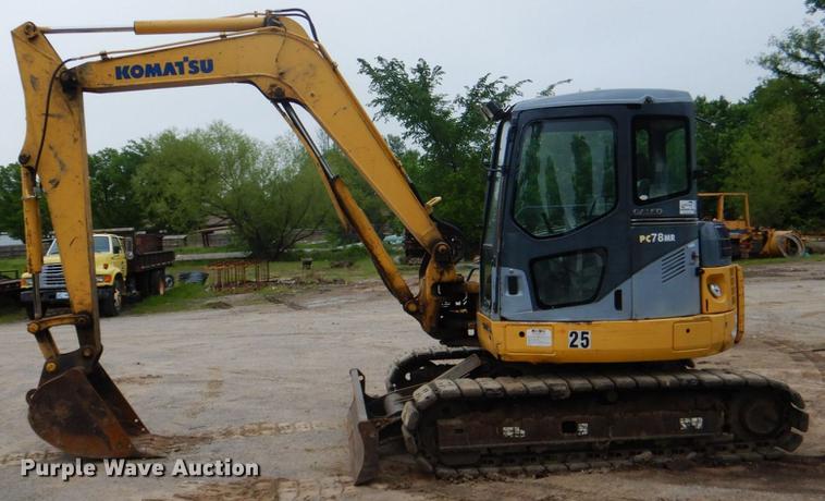 image for item DE3953 2008 Komatsu PC78MR-6 mini excavator