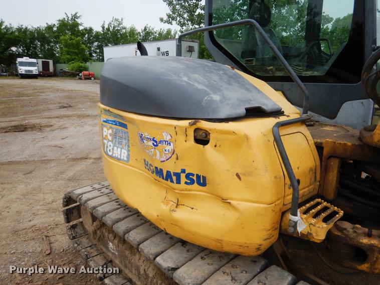 image for item DE3953 2008 Komatsu PC78MR-6 mini excavator
