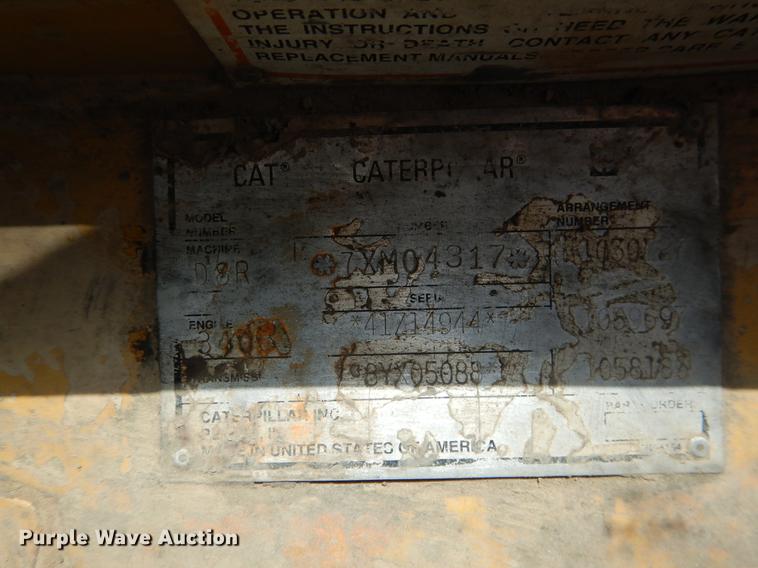 image for item DE3979 1999 Caterpillar D8R dozer