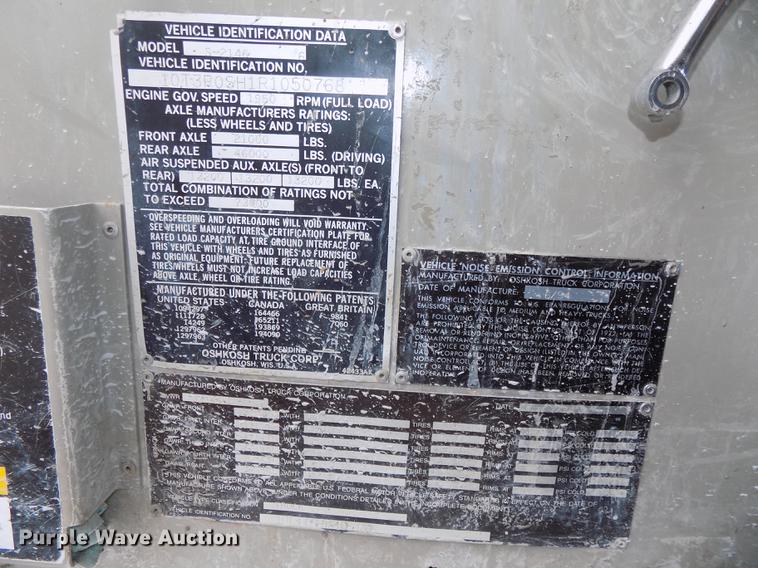 image for item DE7680 1994 Oshkosh S2146 ready mix truck