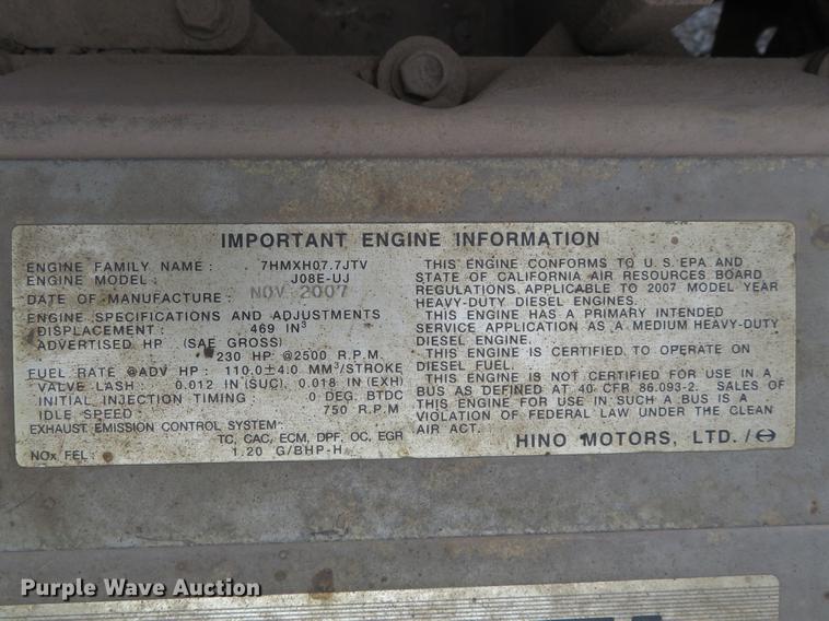 image for item DE8035 2008 Elgin Eagle Series F street sweeper truck