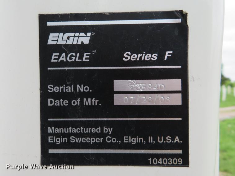 image for item DE8035 2008 Elgin Eagle Series F street sweeper truck