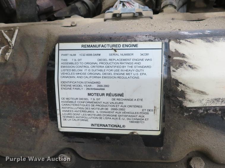 image for item DE8059 2000 Ford F650 Super Duty XL dump truck