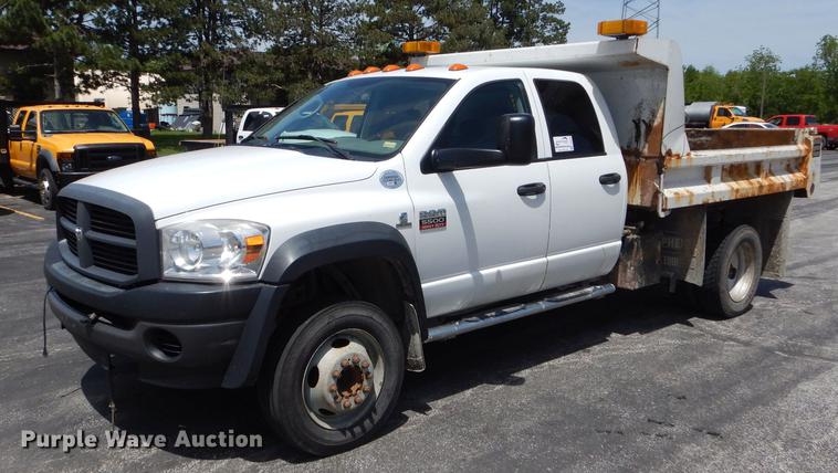 image for item DE8430 2009 Dodge Ram 5500HD Quad Cab dump truck