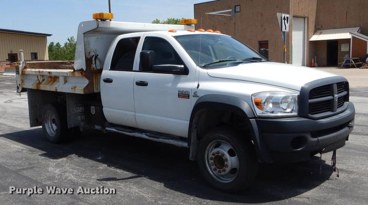 image for item DE8430 2009 Dodge Ram 5500HD Quad Cab dump truck