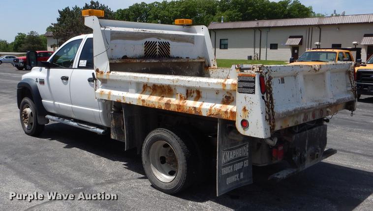 image for item DE8430 2009 Dodge Ram 5500HD Quad Cab dump truck