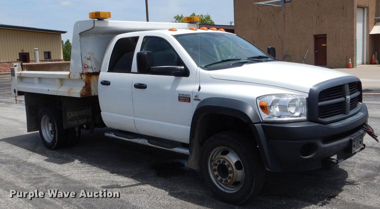 image for item DE8431 2009 Dodge Ram 5500HD Quad Cab dump truck