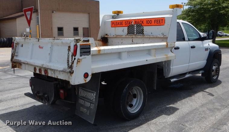 image for item DE8431 2009 Dodge Ram 5500HD Quad Cab dump truck