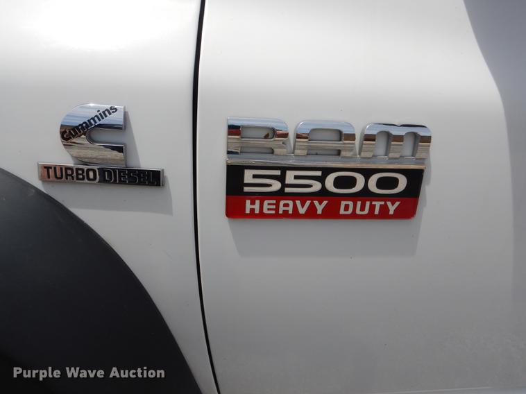 image for item DE8431 2009 Dodge Ram 5500HD Quad Cab dump truck