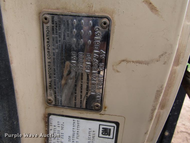 image for item DF8038 1985 Chevrolet C70 dump truck