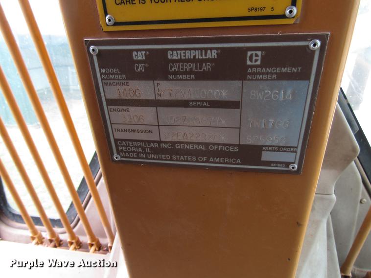 image for item DF8039 1991 Caterpillar 140G VHP motor grader