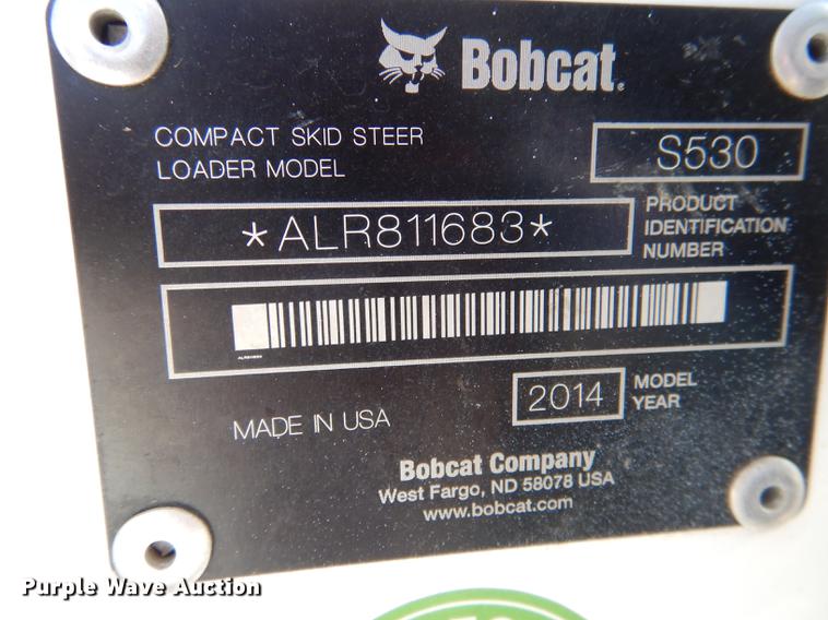 image for item DG5798 2014 Bobcat S530 skid steer