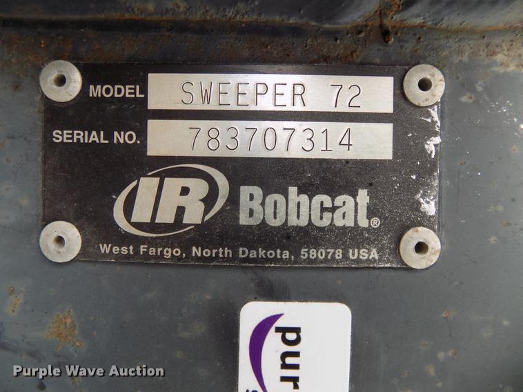 image for item DO9496 Bobcat Sweeper72 skid steer sweeper