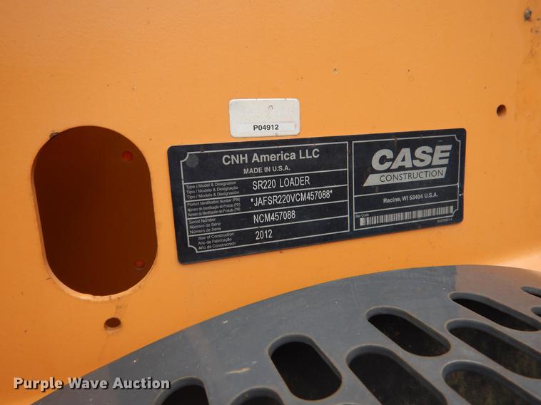 image for item DY9824 2012 Case SR220 skid steer