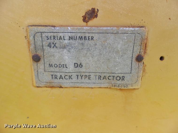 image for item EM9189 1977 Caterpillar D6D dozer