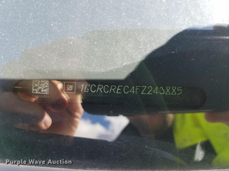 image for item EU9640 2015 Chevrolet Silverado 1500 Double Cab pickup truck