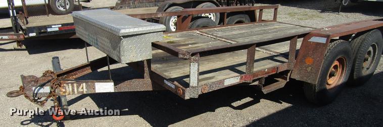 image for item EU9646 1989 Tandom utility trailer