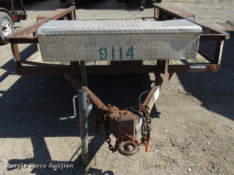 image for item EU9646 1989 Tandom utility trailer
