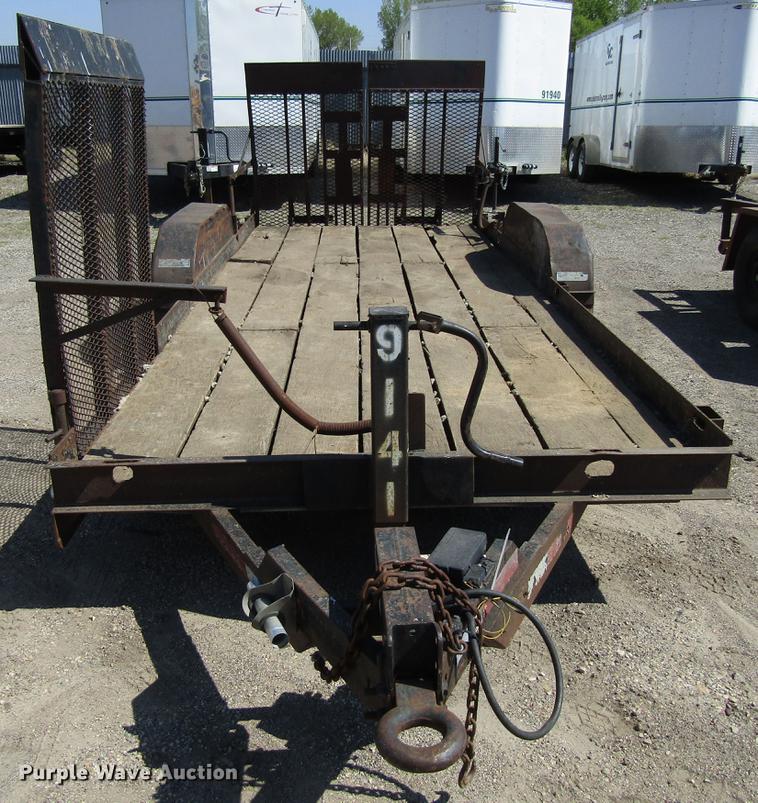 image for item EU9647 1998 Cronkite utility trailer