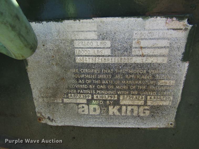 image for item EU9648 1994 Load King equipment trailer