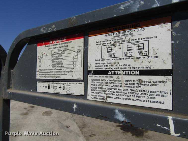 image for item EU9649 2001 Terex TSM20 scissor lift