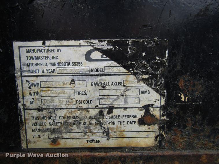 image for item EU9657 2003 Contrail equipment trailer