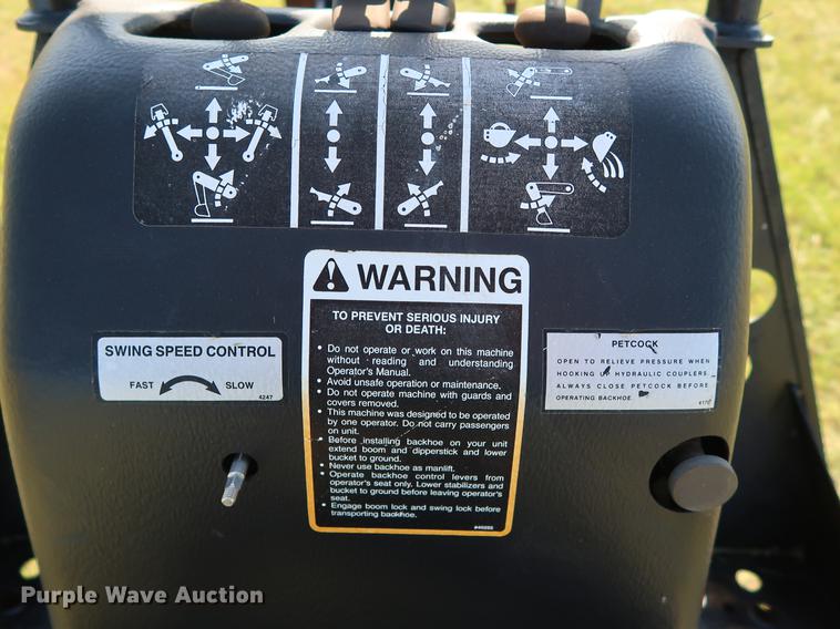 image for item FE9621 Bradco 509 skid steer backhoe attachment