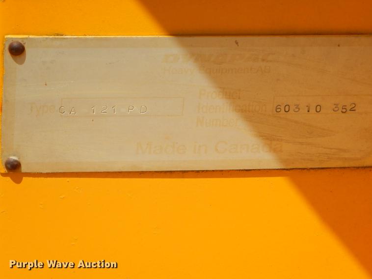 image for item FH9463 1996 Dynapac CA121PD single drum vibratory roller