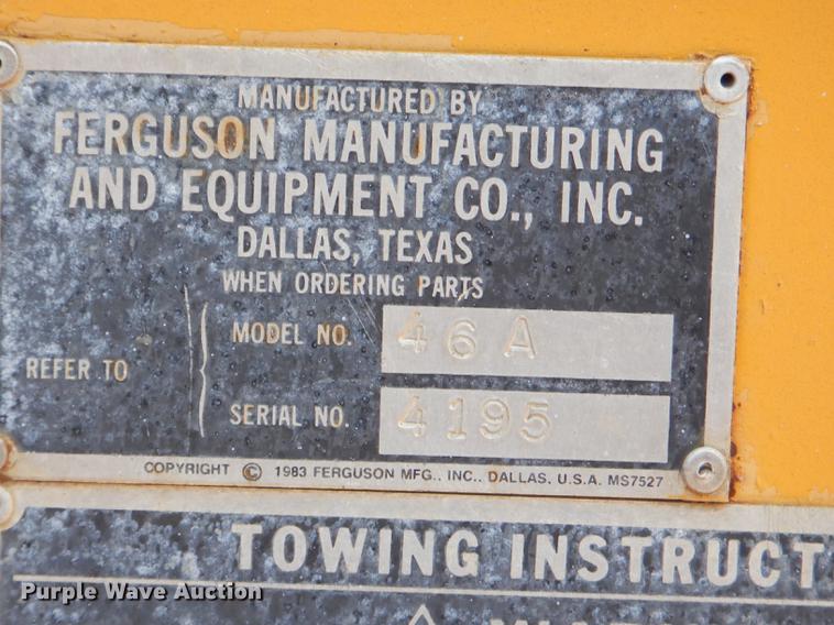 image for item FH9464 1996 Ferguson 46A double drum roller