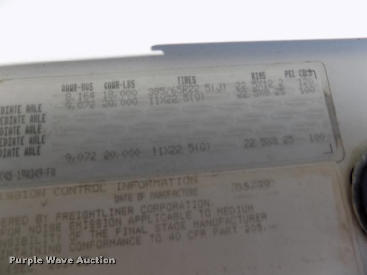 image for item FN9505 2000 Sterling A-Line dump truck