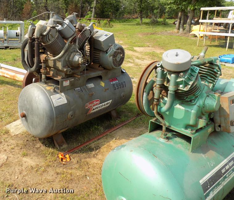 (4) air compressors in Cleveland, OK Item FO9978 sold Purple Wave