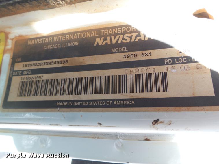 image for item FS9529 1998 International 4900 dump truck