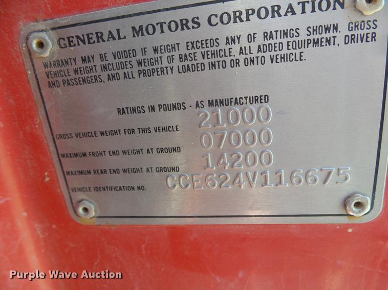 image for item DC5166 1974 Chevrolet C60 grain truck