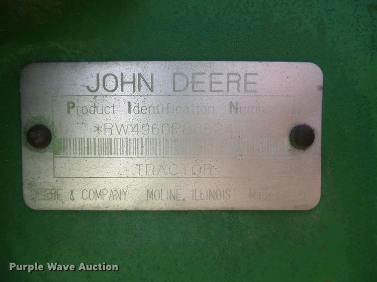 image for item DC5168 1993 John Deere 4960 MFWD tractor