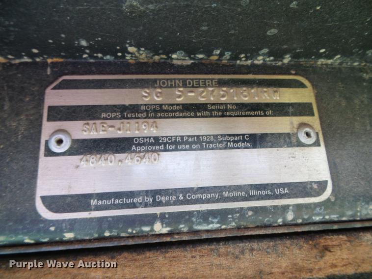 image for item DC5169 1982 John Deere 4840 tractor