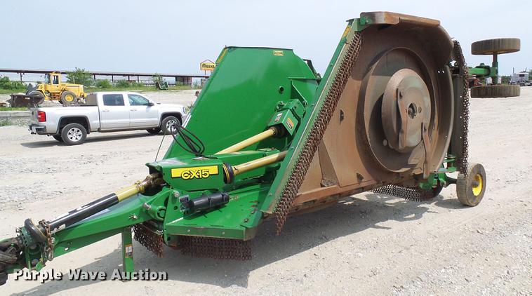 image for item DF7327 2014 John Deere CX15 batwing rotary mower