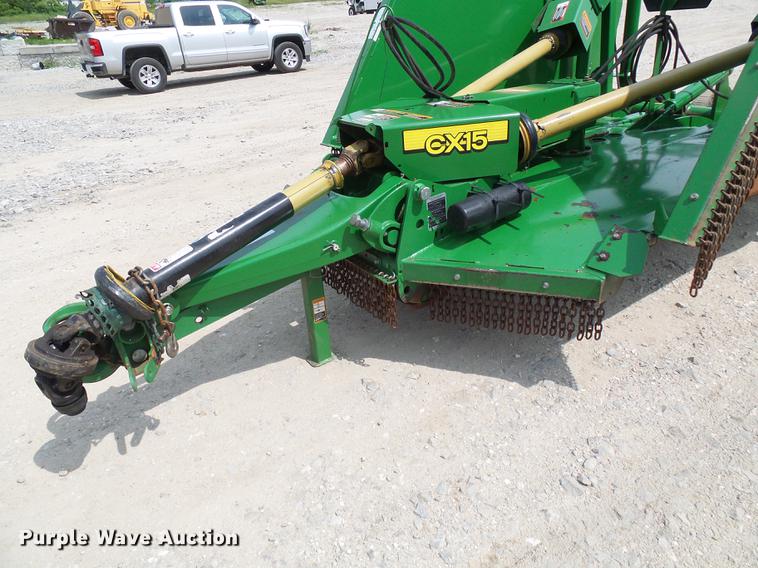 image for item DF7327 2014 John Deere CX15 batwing rotary mower