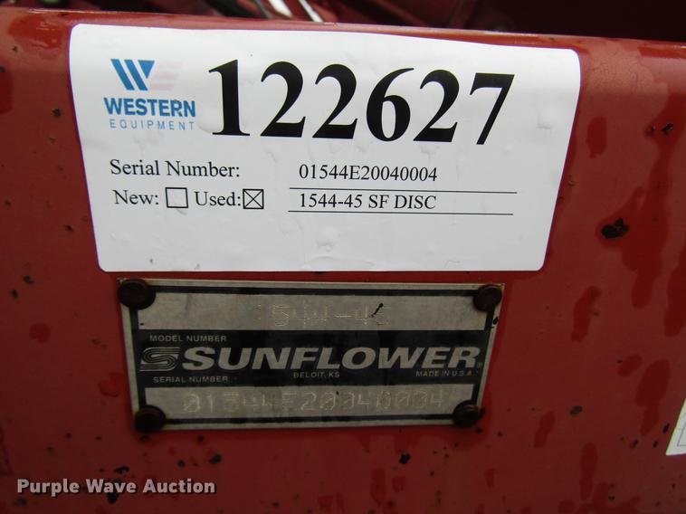 image for item DG1193 Sunflower 1544-45 tandem disk